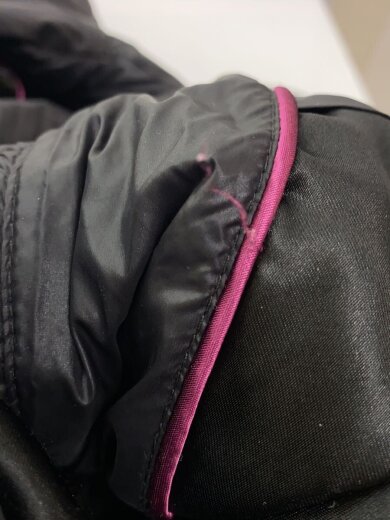 商品画像：ロングダウンジャケット/S/ナイロン/BLK 6