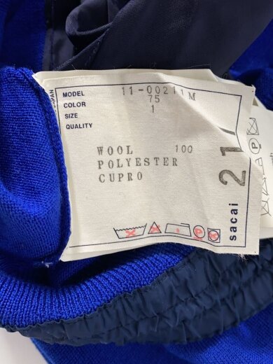 商品画像：カーディガン(薄手)/1/ウール/BLU/11-00211M 3