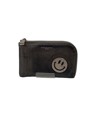 画像：SALON DE ALFURD財布/スマイルL字ミニ財布/箔付きレザー/レザー/レディース1