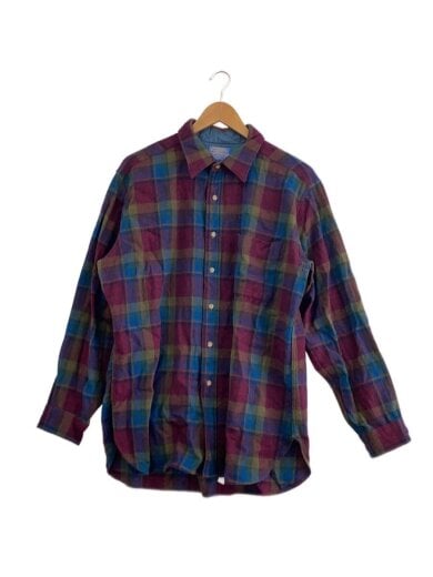 商品画像：長袖シャツ/XL/ウール/マルチカラー/チェック 1