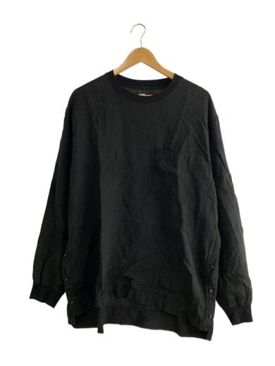 商品画像：長袖シャツ/XXL/リネン/BLK/4499// 1