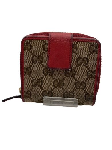 商品画像：2つ折り財布/--/RED/総柄/レディース/346056 1