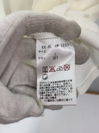 商品画像：ポロシャツ/L/コットン/WHT/KK-RL-HM-0293 4