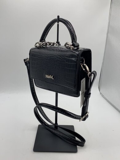 商品画像：ショルダーバッグ/レザー/BLK/無地/105214053006 2