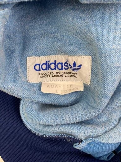 画像：adidasジャージ/L/デサント製/トラックジャケット/BLU/ADA-11F//3