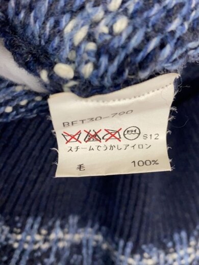 商品画像：ニット・セーター(厚手)/M/ウール/NVY/カシミヤ混// 4