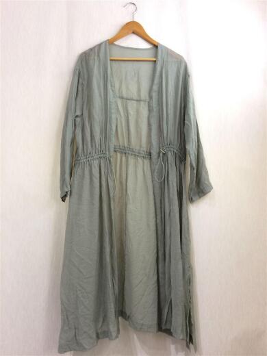 画像：KBFレイヤードフーディーコート/one/レーヨン/GRN/無地/KB04-27J0201