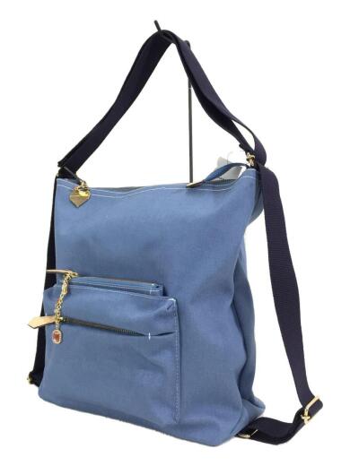 画像：Samantha Thavasaサマンサフィービー/2WAY/ショルダーバッグ/コットン/BLU/無地2