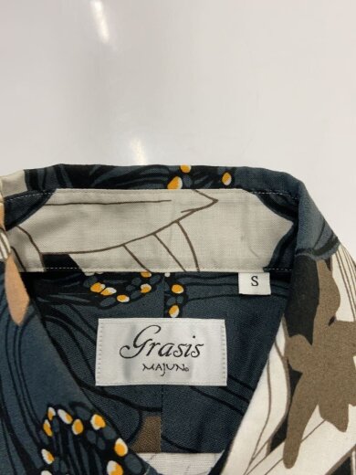 画像：MAJUN半袖シャツ/S/コットン/GRY/総柄5