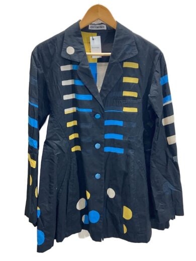 商品画像：テーラードジャケット/L/コットン/BLK/ドット/IM71-FD045 1