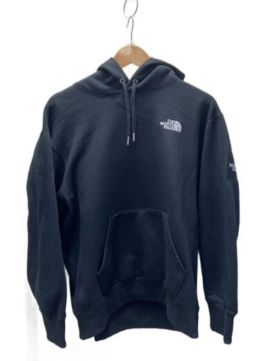 商品画像：SQUARE LOGO HOODIE_スクエア ロゴ フーディ/L/ポリエステル/BLK/無地 1