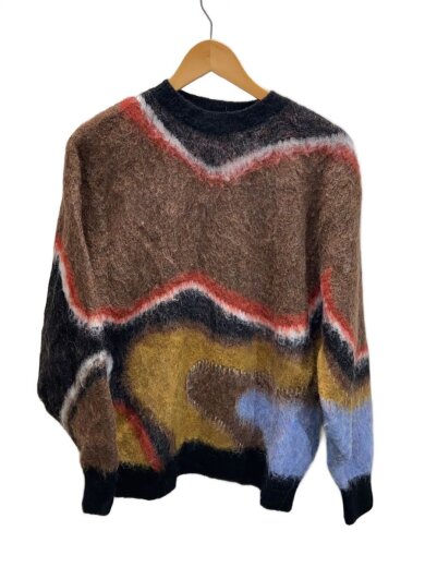 商品画像：BODY LINE ABORIGINE ART KNIT /FREE/ウール/マルチカラー/総柄 1