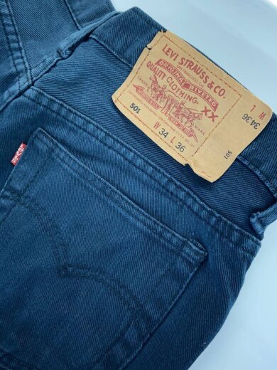 商品画像：501/90s/米国製/トップボタン欠損/ボトム/34/コットン/NVY// 5