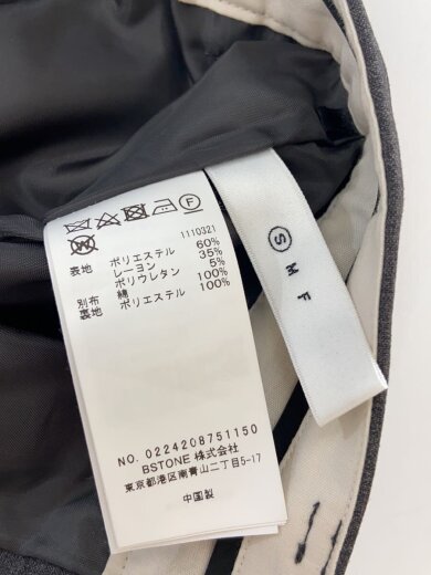 商品画像：SLIT CUT OFF STRAIGHT PAN/S/ポリエステル/GRY/ストライプ/0224208751150 5