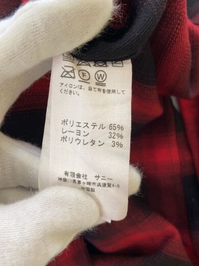 商品画像：ネルシャツ/M/ポリエステル/RED/無地/TC22F00600// 5