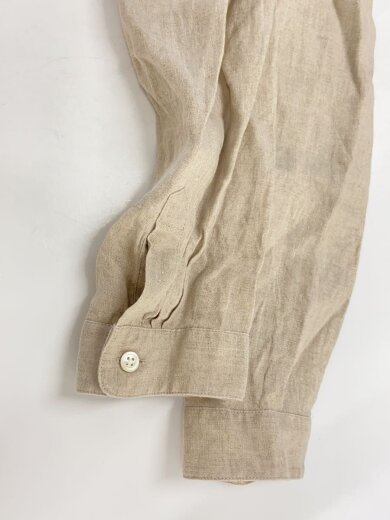 商品画像：長袖シャツ/FREE/リネン/BEG/無地/015-382-42KNR 6