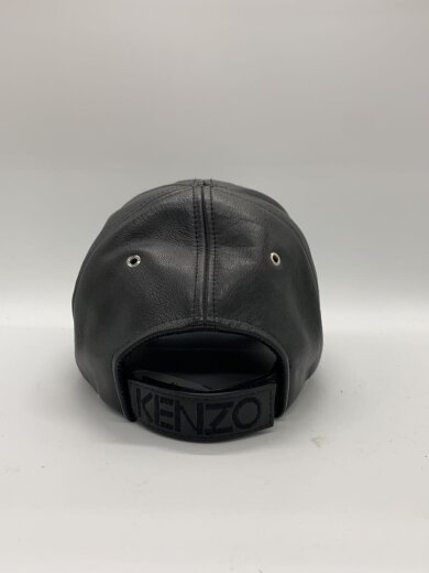 商品画像：キャップ/--/牛革/BLK/無地/メンズ 3