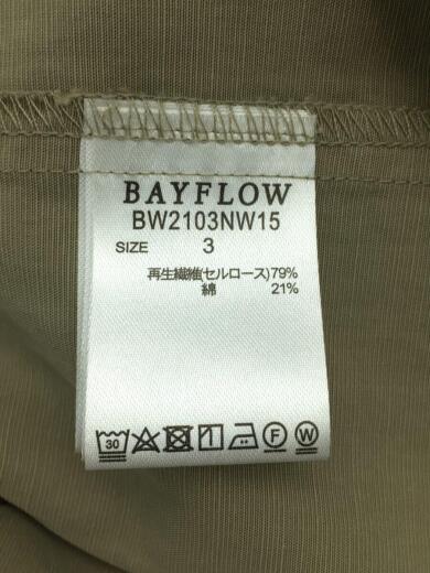 画像：BAYFLOWコート/M/--/KHK/テンセルスラブノーカラーCT/BW2103NW154