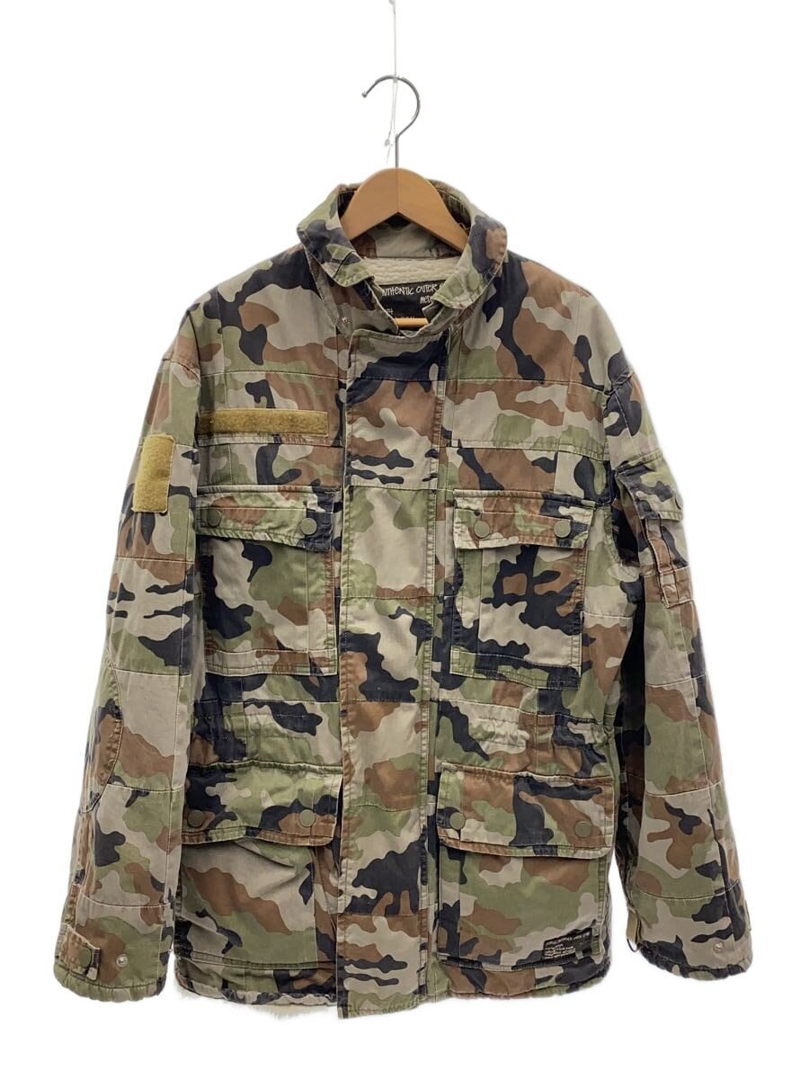 STUSSY / ミリタリージャケット/M/コットン/KHK/カモフラ/M-65/90S/ボア