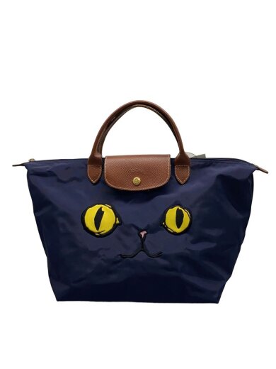 商品画像：トートバッグ/--/NVY/1623576556/プリアージュトート MIAOU/少々汚れ有 1