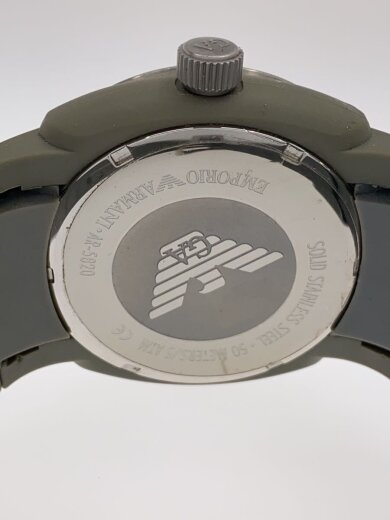 商品画像：クォーツ腕時計/アナログ/ラバー/グレー/グレー/SS/AR-5820 3