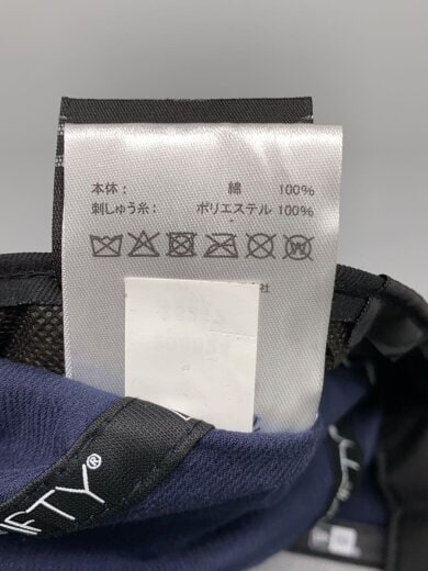 商品画像：キャップ/7 3/8/コットン/ネイビー/無地/メンズ 6