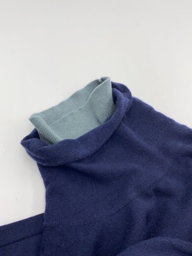 商品画像：ニット・セーター(薄手)/FREE/アクリル/NVY/無地/460GAS70-0120 6