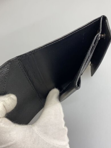 商品画像：2つ折り財布/レザー/BLK/無地/メンズ/札入れ// 5