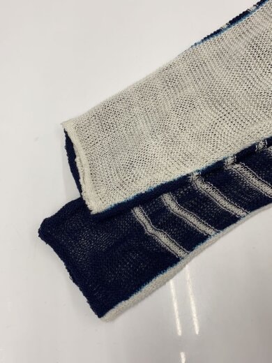 商品画像：ニット・セーター(薄手)/34/コットン/NVY/ボーダー/1525210006 6