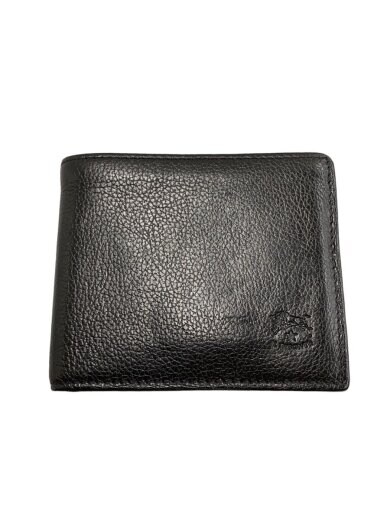 商品画像：2つ折り財布/レザー/BLK/無地/メンズ 1