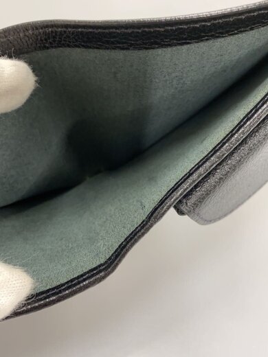 商品画像：2つ折り財布/レザー/BLK/無地/メンズ 6