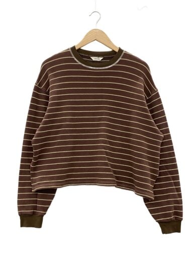 商品画像：Border Long T-shirts/FREE/コットン/BRW/ボーダー/12520613// 1