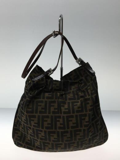 画像：FENDIトートバッグ/ナイロン/BRW/総柄/226226733008/ズッカ/ワンショルダー/4