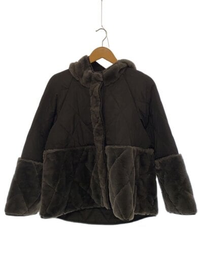 商品画像：24AW/パネエトレーションファーキルトコート/コート/38/ポリエステル/BLK 1