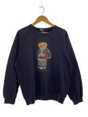 ポロベア/バスケ/スウェット/L/コットン/NVY
