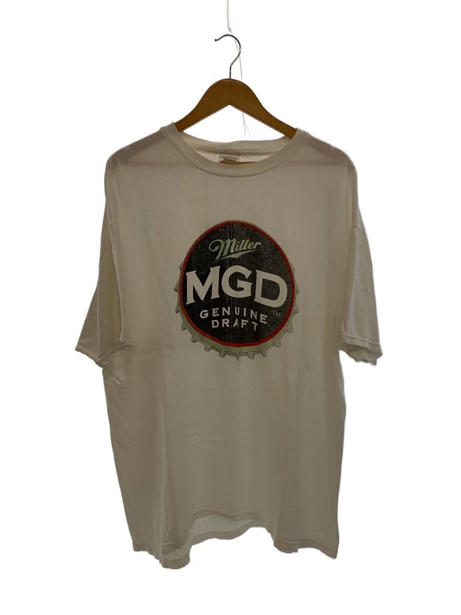 Hanes / Vintage/90s/USA製/MILLER MGD/Tシャツ/XL/ホワイト