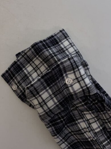 商品画像：長袖シャツ/one/コットン/BLK/チェック/LWFT254111 6