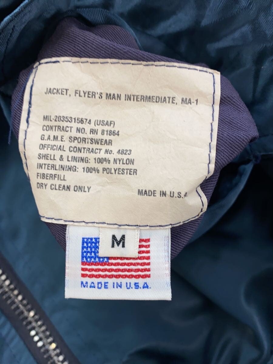 U.S.AIR FORCE / MA-1/ブルゾン/M/ブルー/MIL-2035315674/USA製