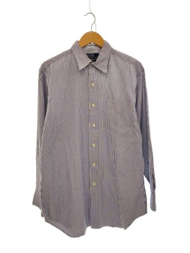 商品画像：ANDREW/長袖シャツ/16/ブルー/ストライプ/襟元汚れ有 1