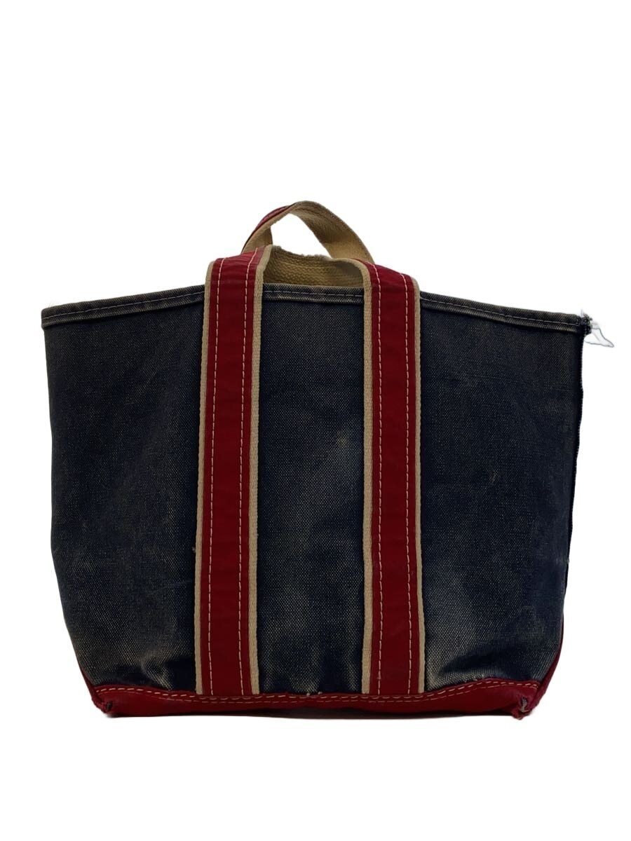 L.L.Bean / Vintage/80s/ビーントートバッグ/キャンバス/ネイビー×レッド