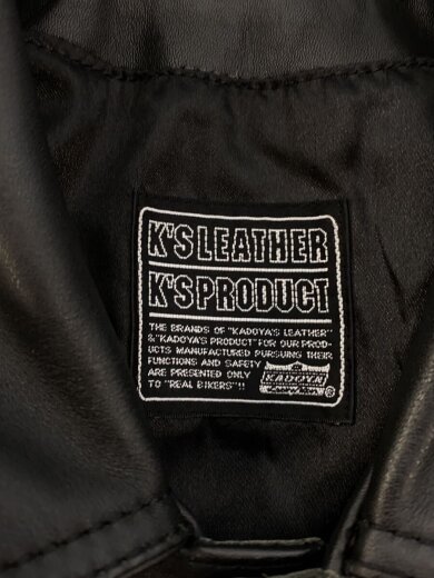 商品画像：ベスト/--/牛革/BLK 3