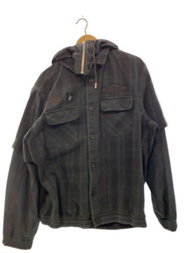 商品画像：Gonz Multi Patch Plaid Hoodie/ジャケット/4/グリーン/チェック/24-03548M 1