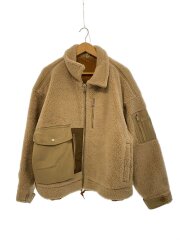 フリースジャケット/1/アクリル/BEG/19KO-AW10