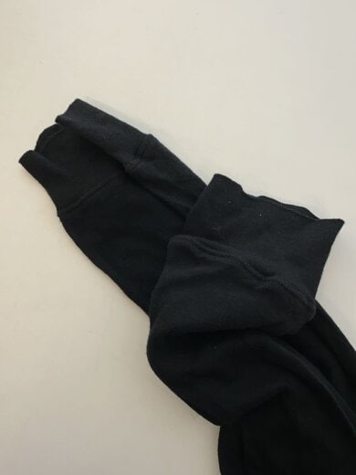 商品画像：25SS/長袖Tシャツ/長袖カットソー/レイヤード/シースルー/S/コットン/BLK 6