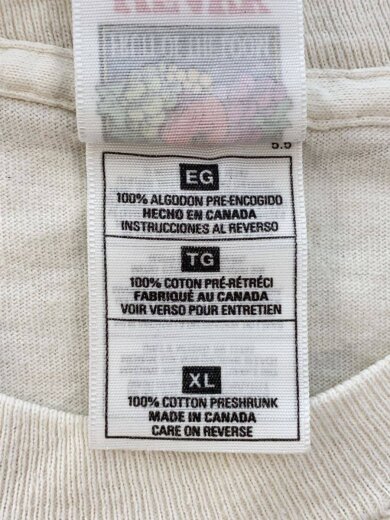 商品画像：Vintage/90s/カナダ製/RYERSON/Tシャツ/XL/ホワイト 4