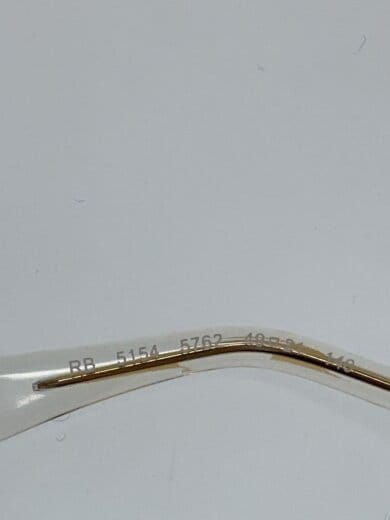 商品画像：メガネ/サングラス/CLUBMASTER/クラブマスター/GLD/CLR/メンズ/RB5154 5