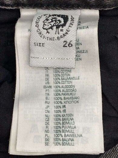 商品画像：D-REGGY/切替ブラックデニムパンツ/26×32/ブラック 5