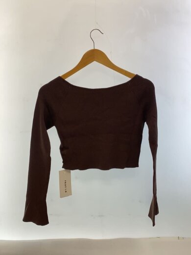 商品画像：カーディガン(薄手)/FREE/レーヨン/BRW/無地/FWNT255117 2