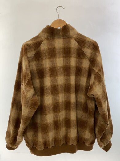 商品画像：ハリントンジャケット/3/ブラウン/チェック/25-011-684-0007-3-0 2