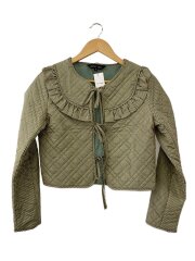 キルティングジャケット/S/ナイロン/KHK/21SJ00JK063GRN